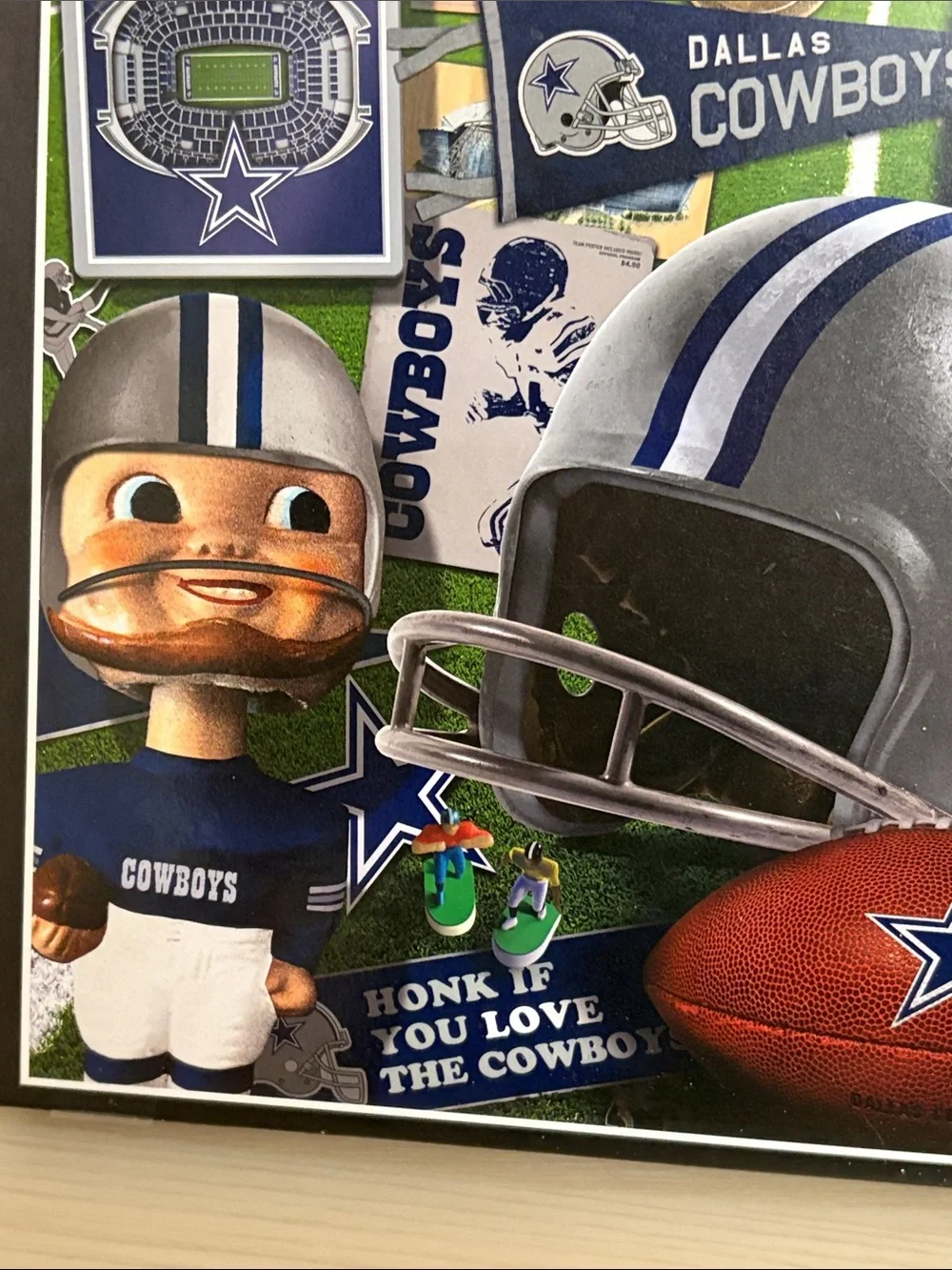 NFL Dallas Cowboys Puzzle - Blue, Silver & White Team Collage